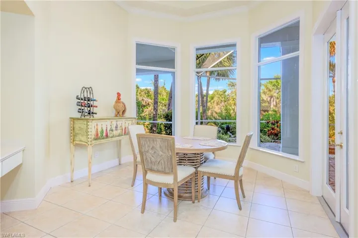 Breakfast Nook with a sunny view!