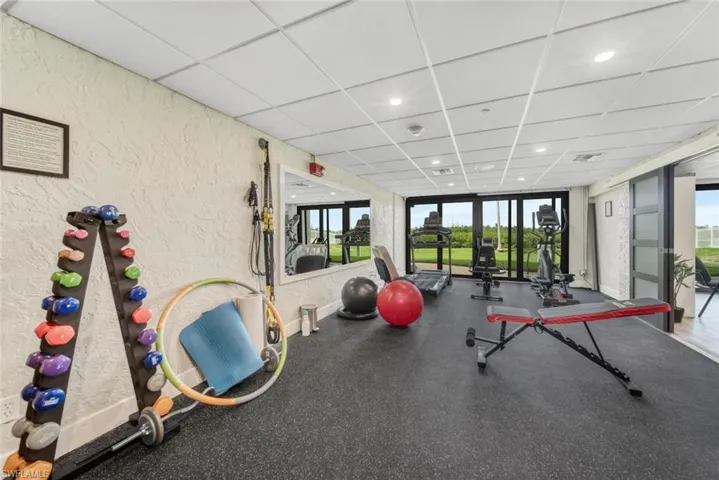 Community fitness room on the 1st floor off the community room.