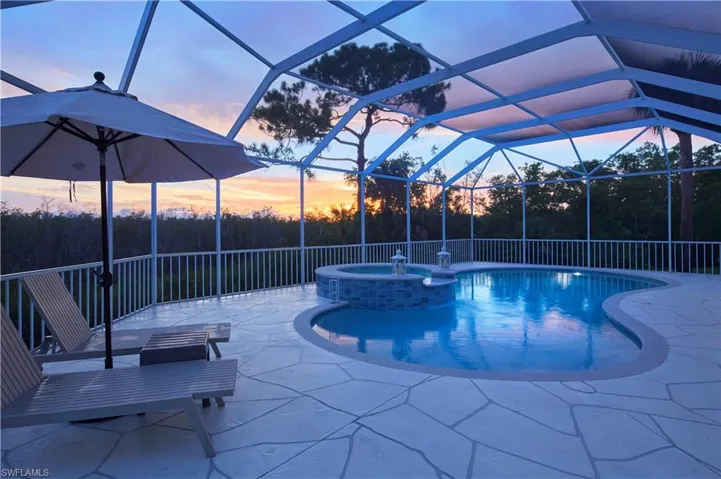 So private! You will love the preserve views and the wide open sky.