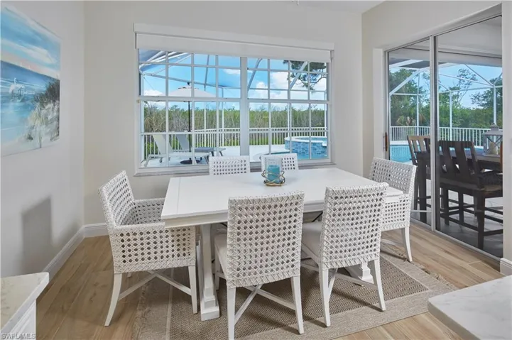 Enjoy morning coffee, the pool/preserve view and your favorite read!