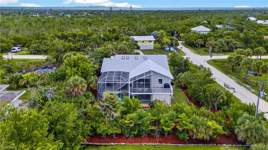 Aerial view of property