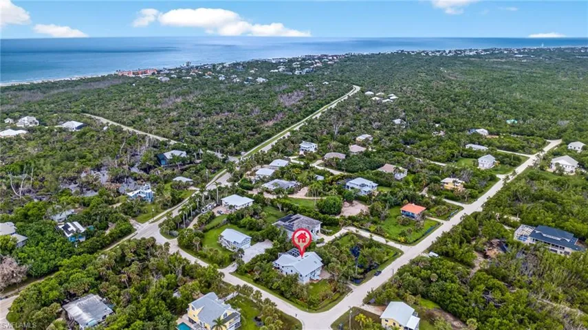 Aerial view of property's location