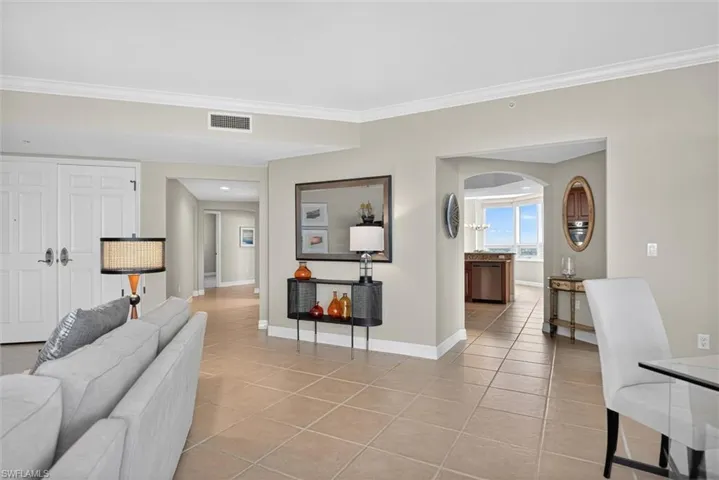Tile throughout living areas