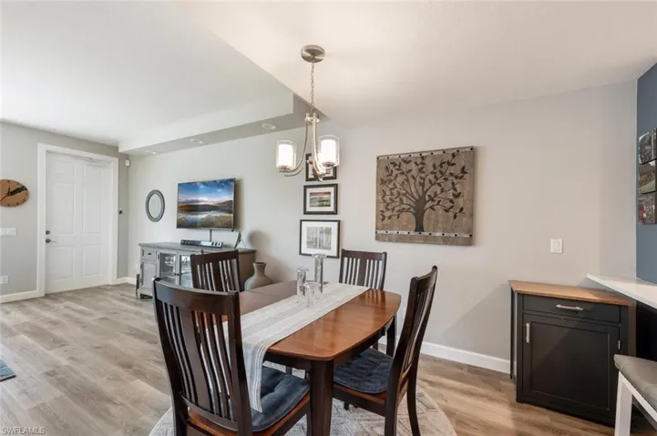 Dining & living room area.