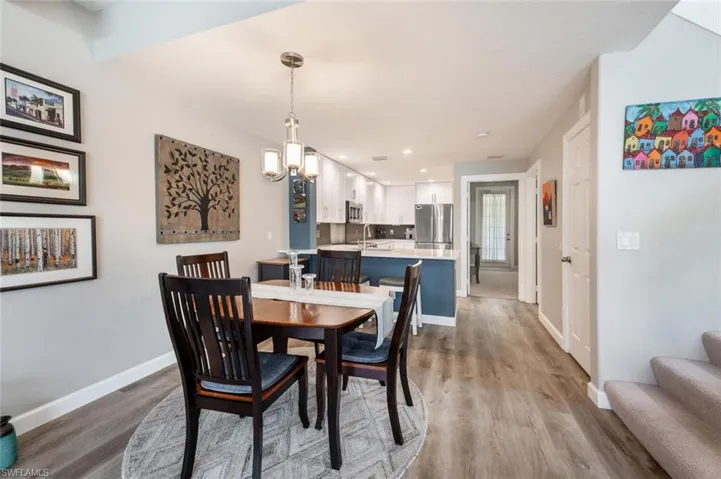 Dining/kitchen area.