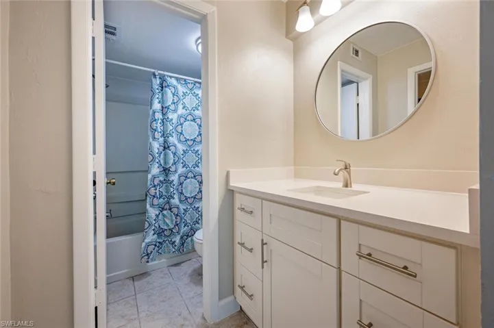 Primary Bathroom with updated vanity
