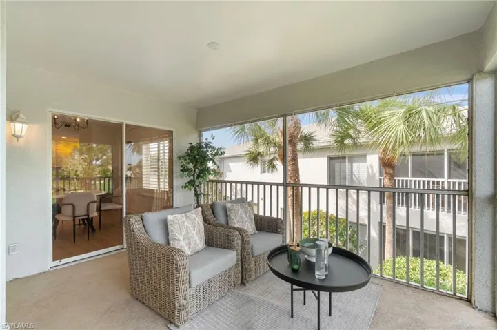 Enjoy cocktails or coffee as you overlook the peaceful Estero Country Club golf course