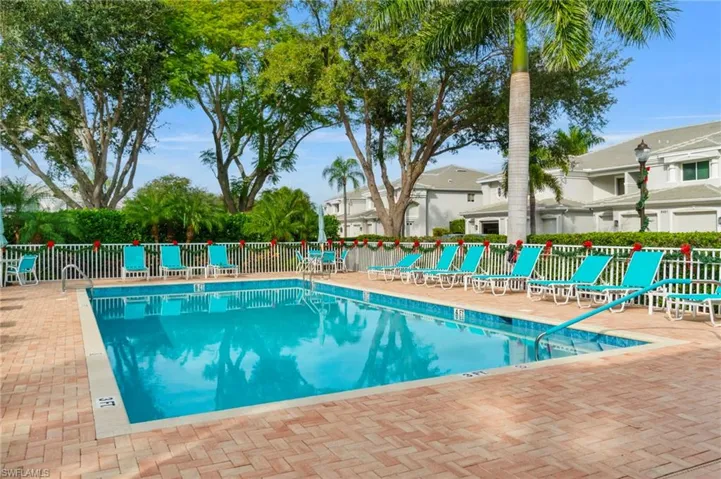 Community pool is very conveniently located just steps from the unit.