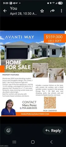 Real Estate Listing. Presenting property features, pricing, and contact information