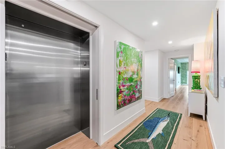 Main entry way, elevator opens directly into the home.