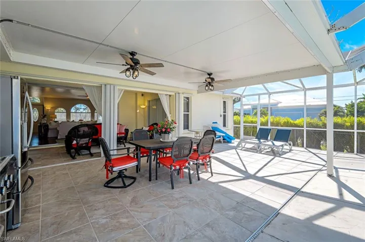 View of extended shading area on the Pool Deck