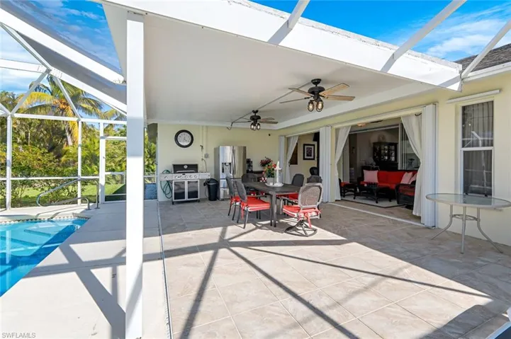 View of the extended shading area on the Pool Deck to provide additional dining and entertaining spaces