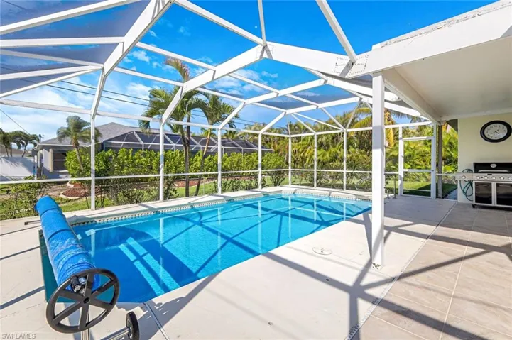 View of the pool deck