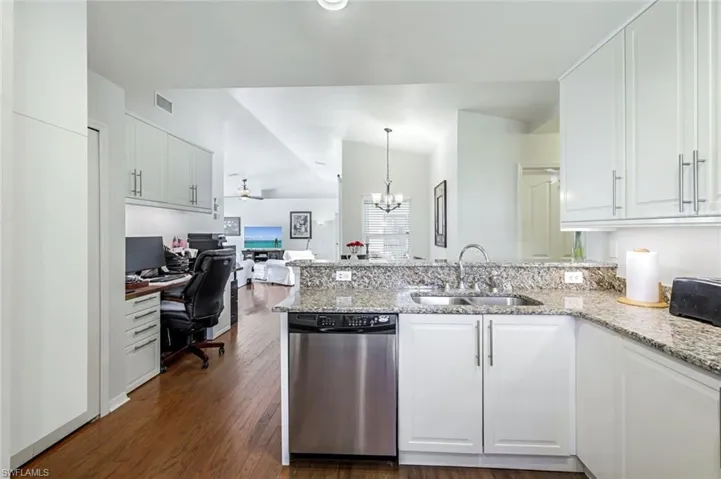 View of the open plan Kitchen