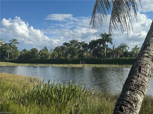 Lake view with golf course on the other side