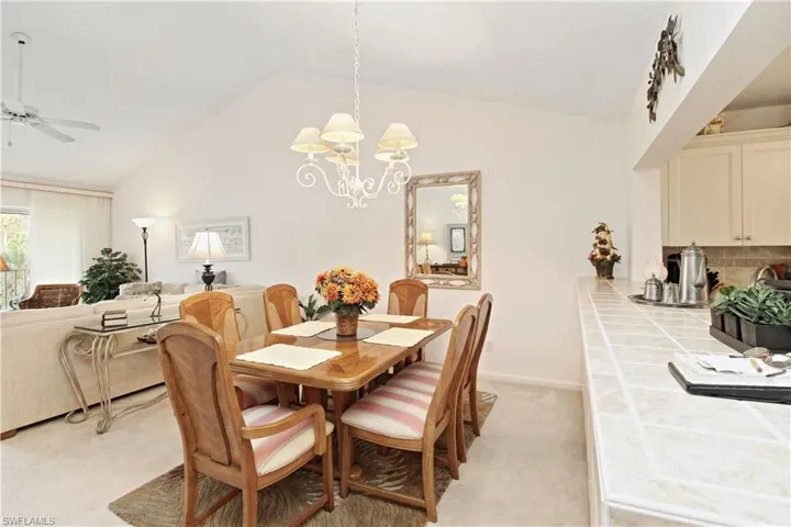 Open dining area great for easy entertaining
