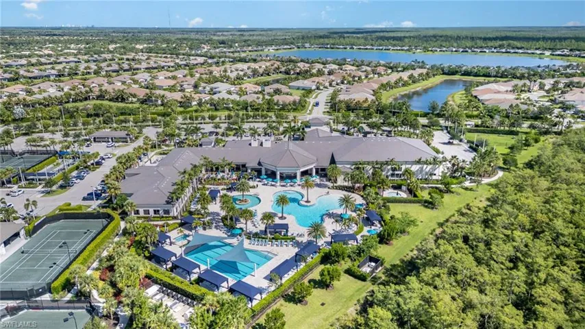 Clubhouse resort style amenities and lap pool.