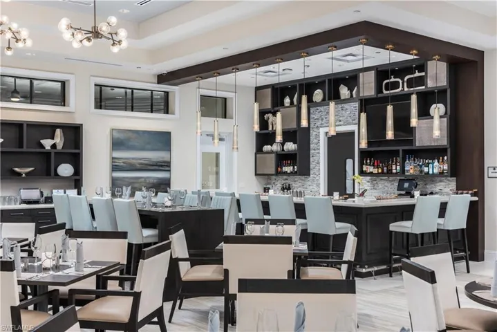 Oasis indoor bar at the clubhouse in Valencia Bonita.