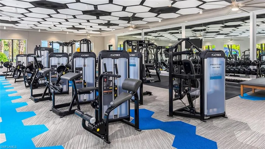 Valencia Bonita clubhouse gym.