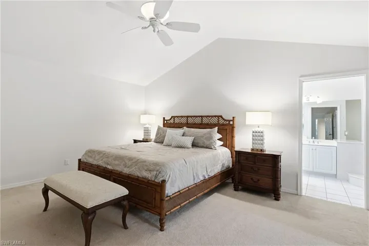 Primary Bedroom leading to Primary Bathroom and lanai