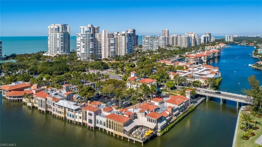 Walk to Dinner or Shop at the Beautiful Village on Venetian Bay.