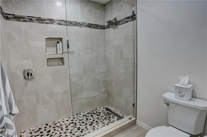 Bathroom with walk in shower