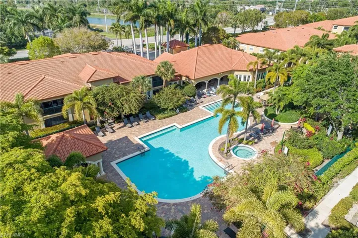 San Mirage has a community pool, just steps from the condo.