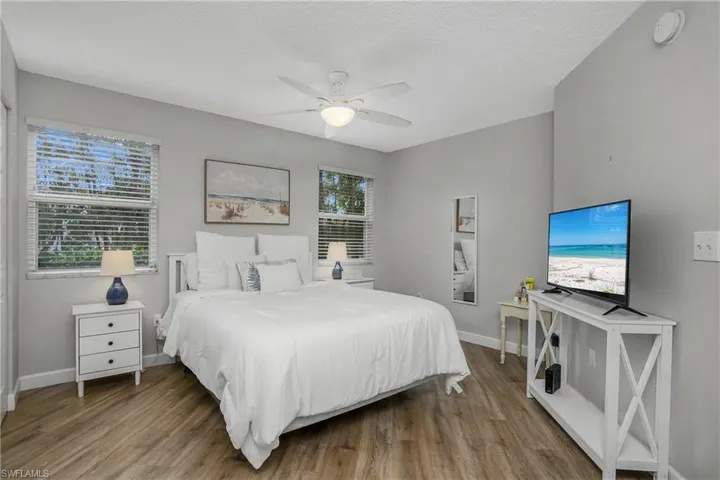 Owner's suite is in the back of the home.