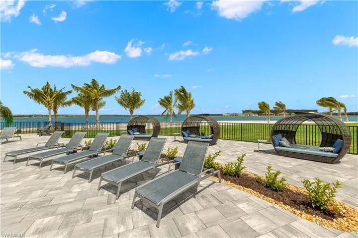 Pool deck and chairs