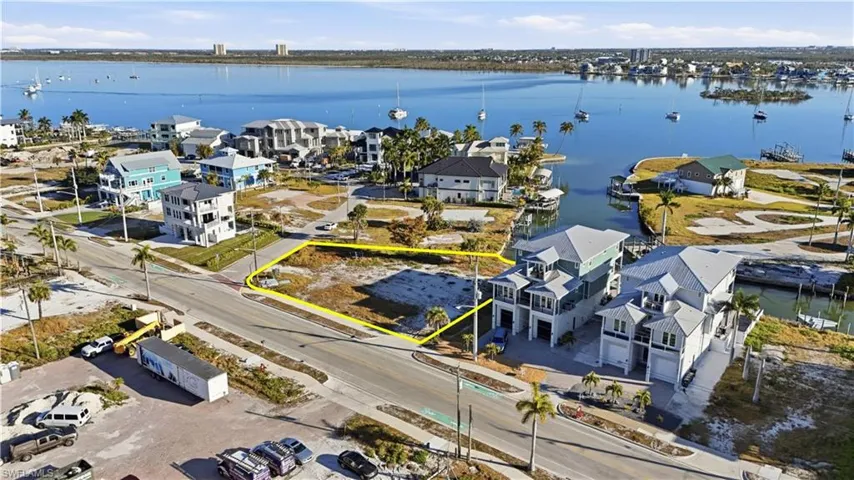 Drone / aerial view of a nearby body of water - Virtually Edited Image