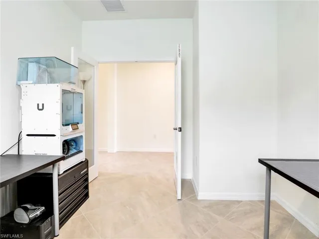 Office with french doors