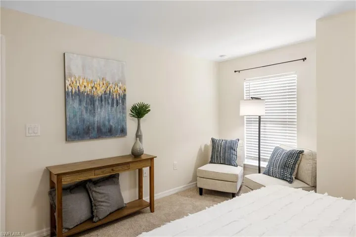 Guest bedroom with room for a sitting area