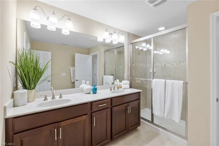 Large walk-in shower