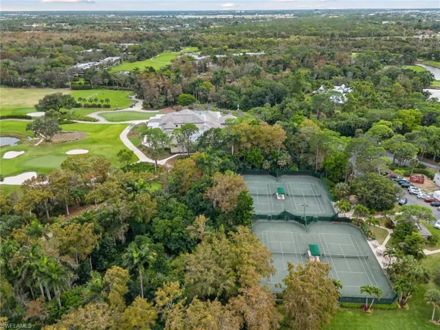 Four har-true tennis courts with a tennis pavillion!