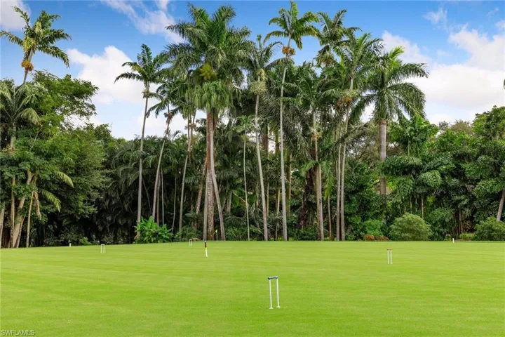 World class croquet court!