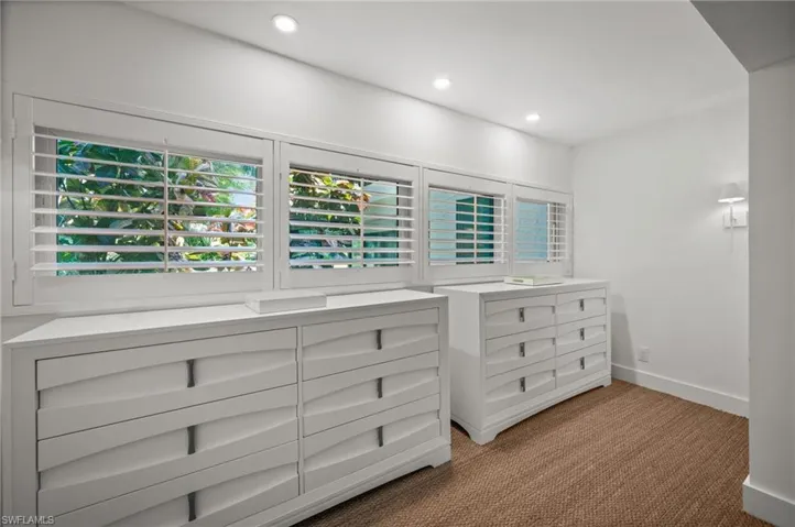 A separate dressing area with exceptional lighting!
