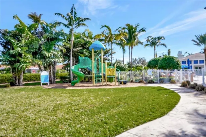 This is the children's playground behind the pool & Community Center.