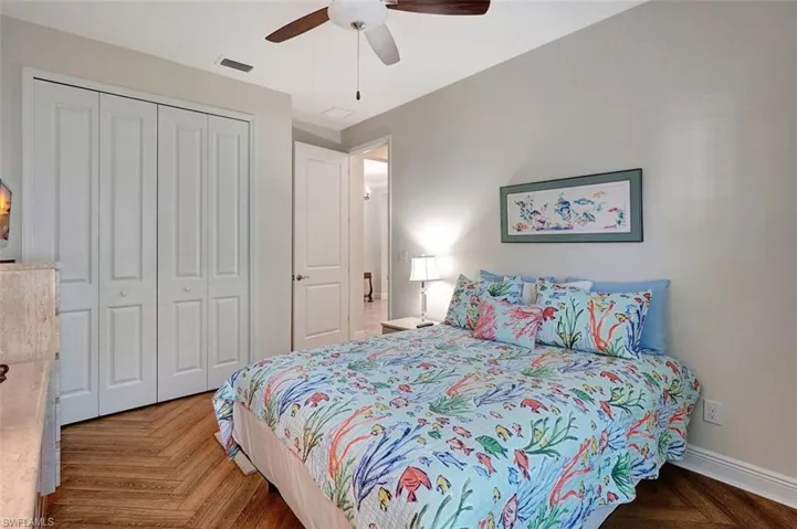The large closet is part of the second bedroom.