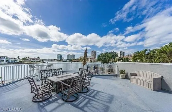 Sun deck overlooking pool and Venetian Bay!