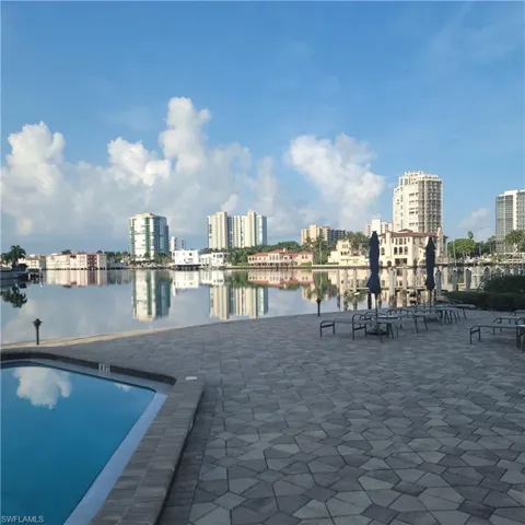 Waterside pool.