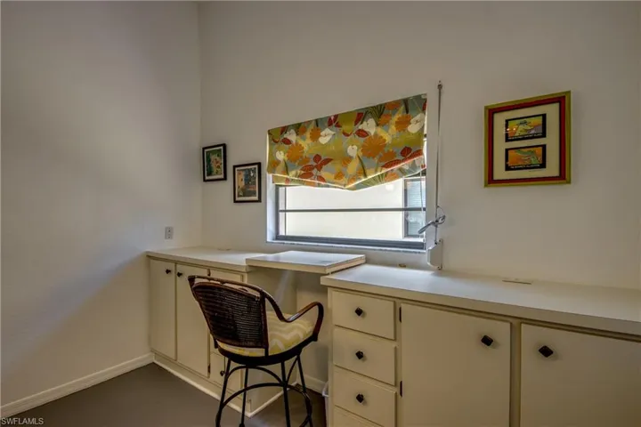BUILT-IN COULD BE USED FOR STORAGE OR DINING BUFFET