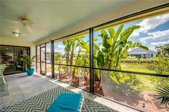 LANAI CAN BE COMFORTABLE ALL YEAR LONG WITH EASTERN EXPOSURE.