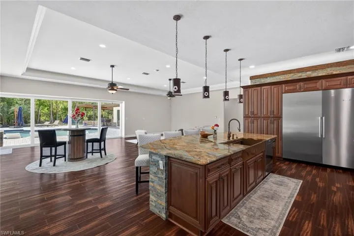 Custom Chef's Kitchen with Two Islands