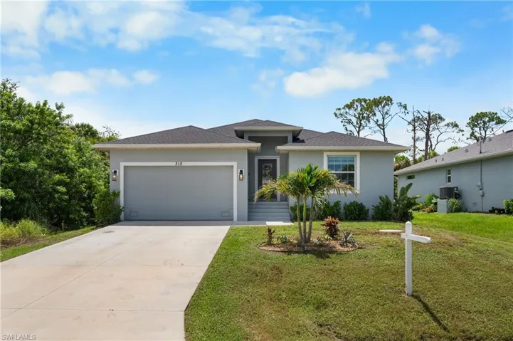 Contemporary single-story exterior with a gray facade