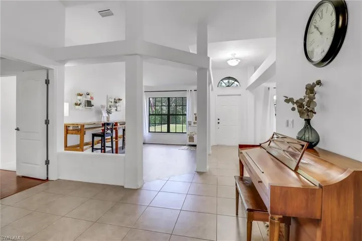 View of tiled foyer