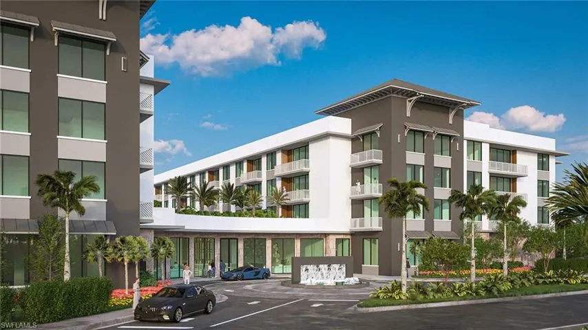 View of apartment building / complex featuring uncovered parking-Virtual Rendering