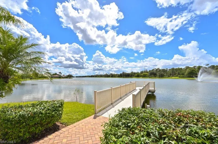 Dock with a water view