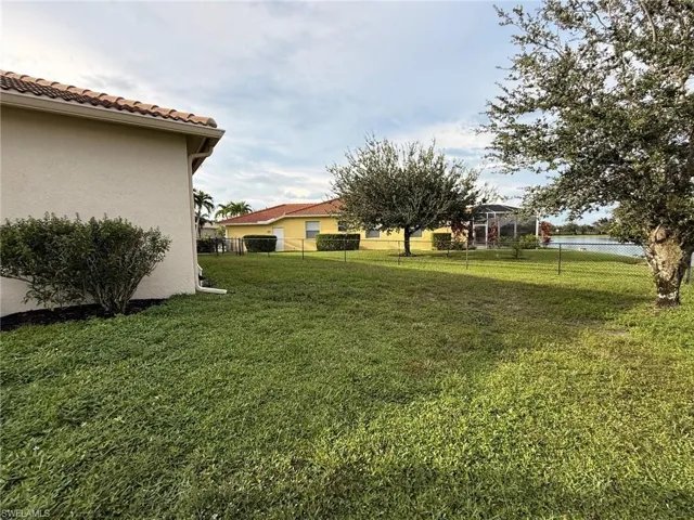 View of yard featuring a water view