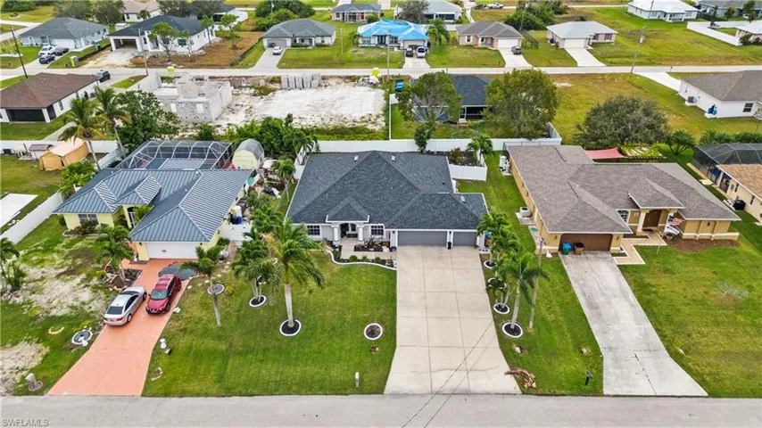 Birds eye view of property
