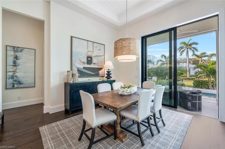 Exit to outdoor Kitchen area